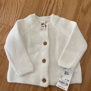 Baby B’gosh white knitted cardigan